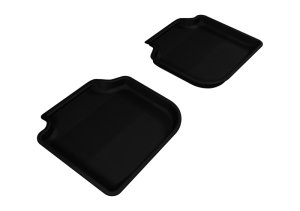 Volkswagen Passat Floor Mats - Rear - 3D MAXpider - Kagu - Black - `12-`19